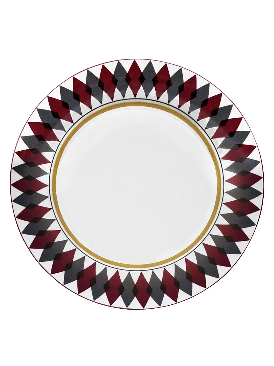 The Lino Armonia Dinner Plate 4-Piece Set - Red | Image 1 The Lino Armonia Dinner Plate 4-Piece Set - Red | Image 1