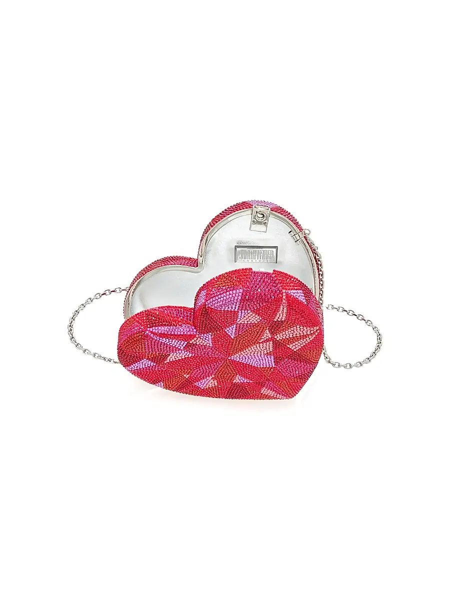 Judith Leiber Couture Women's Ruby Crystal-Embellished Heart-Shaped Clutch - Silver Multi | Thumbnail 2 Judith Leiber Couture Women's Ruby Crystal-Embellished Heart-Shaped Clutch - Silver Multi | Thumbnail 2