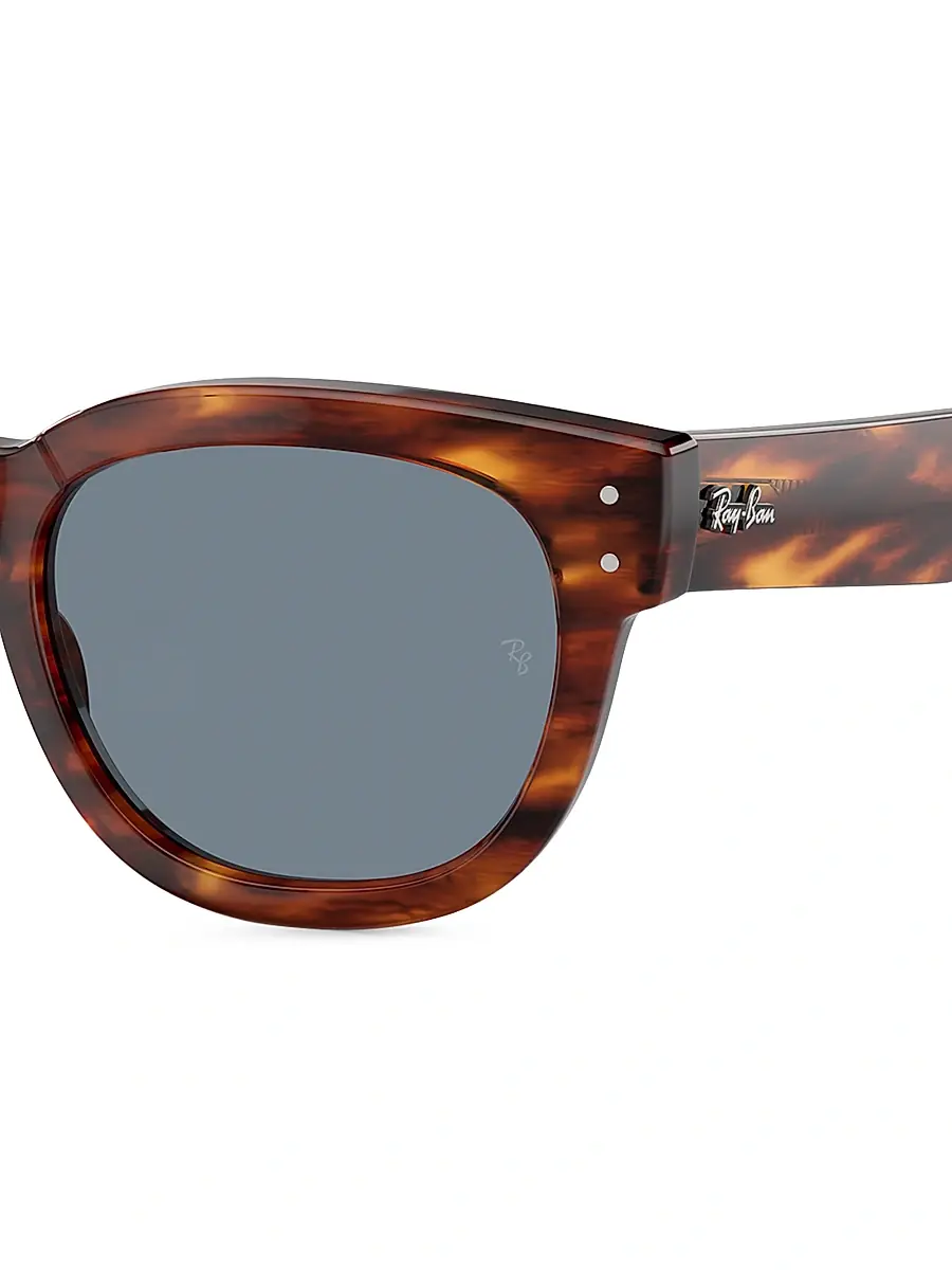 Ray-Ban Men's RB0298s 53MM Mega Hawkeye Square Sunglasses - Striped Havana Blue | Thumbnail 3 Ray-Ban Men's RB0298s 53MM Mega Hawkeye Square Sunglasses - Striped Havana Blue | Thumbnail 3