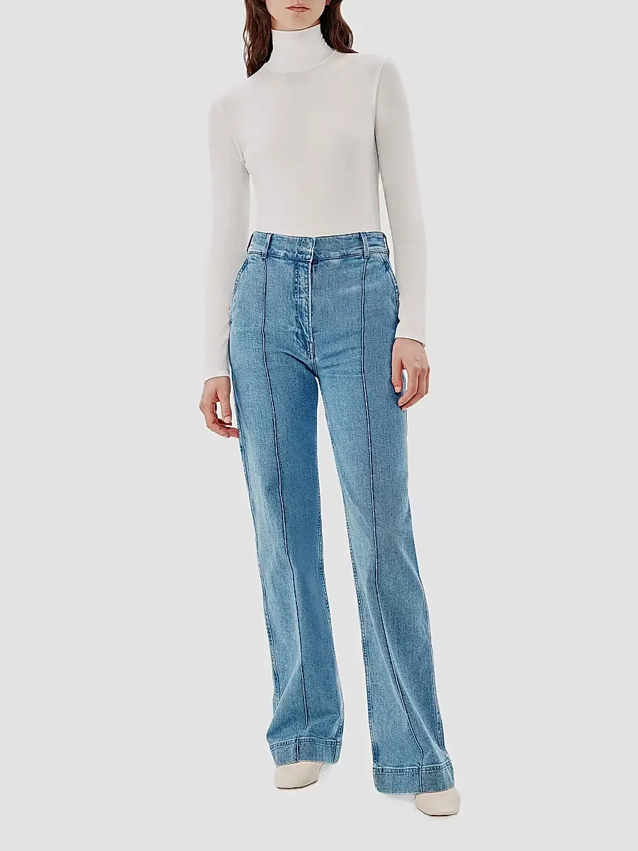 Another Tomorrow Women's Turtleneck Bodysuit | Thumbnail 2 Another Tomorrow Women's Turtleneck Bodysuit | Thumbnail 2