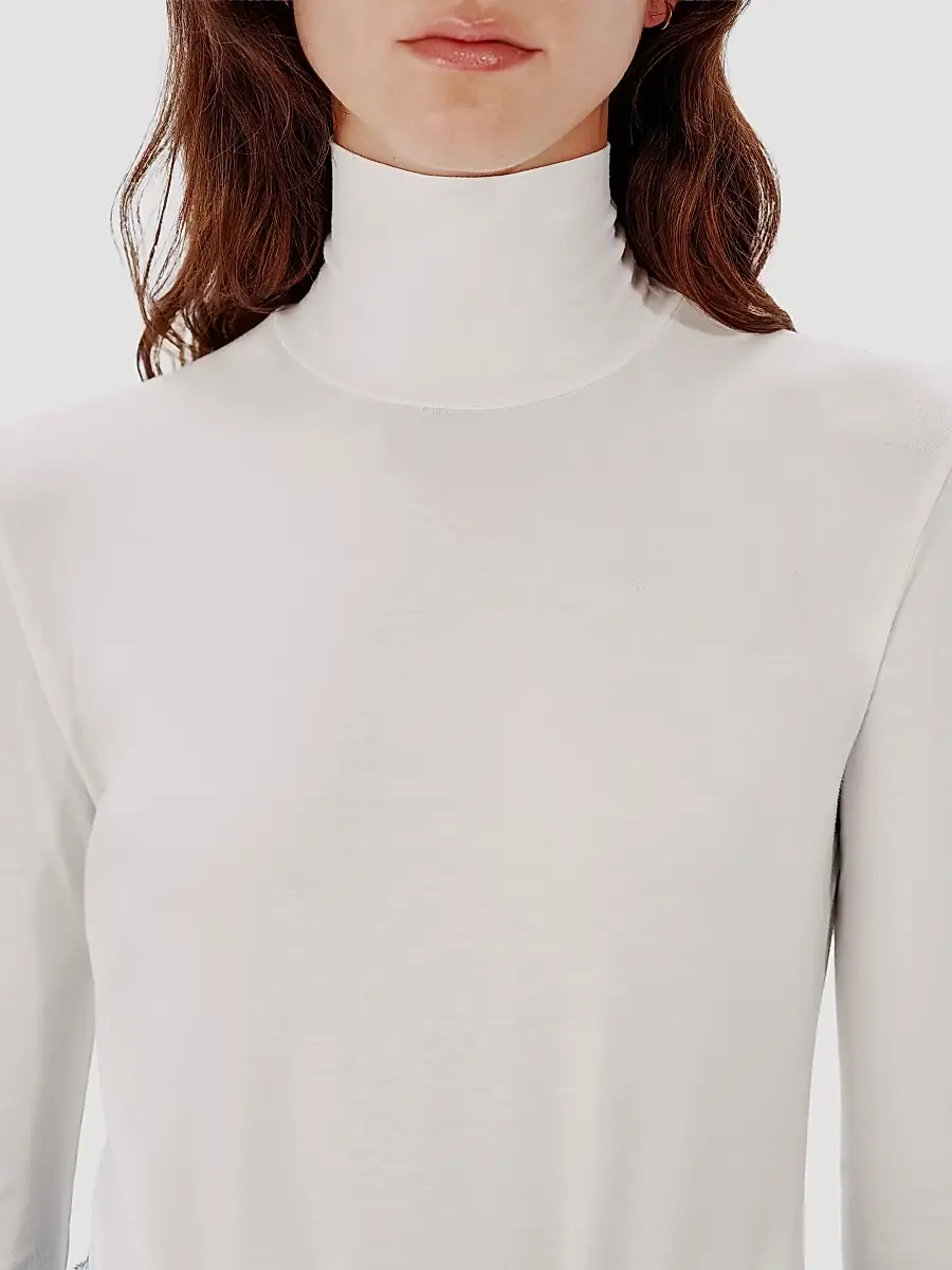 Another Tomorrow Women's Turtleneck Bodysuit | Thumbnail 6 Another Tomorrow Women's Turtleneck Bodysuit | Thumbnail 6