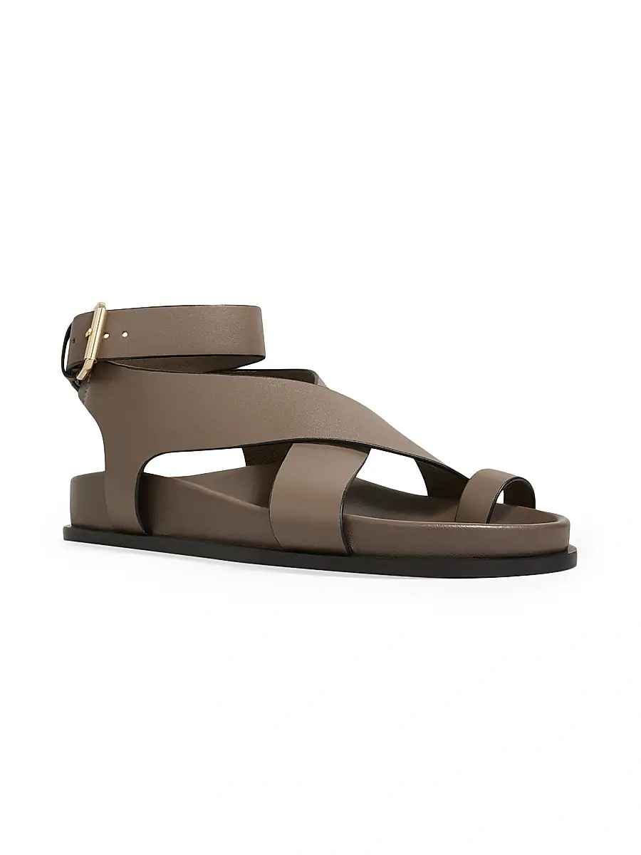 A Emery A. Emery Women's Jalen Buckled Suede Ankle-Wrap Sandals | Thumbnail 2 A Emery A. Emery Women's Jalen Buckled Suede Ankle-Wrap Sandals | Thumbnail 2