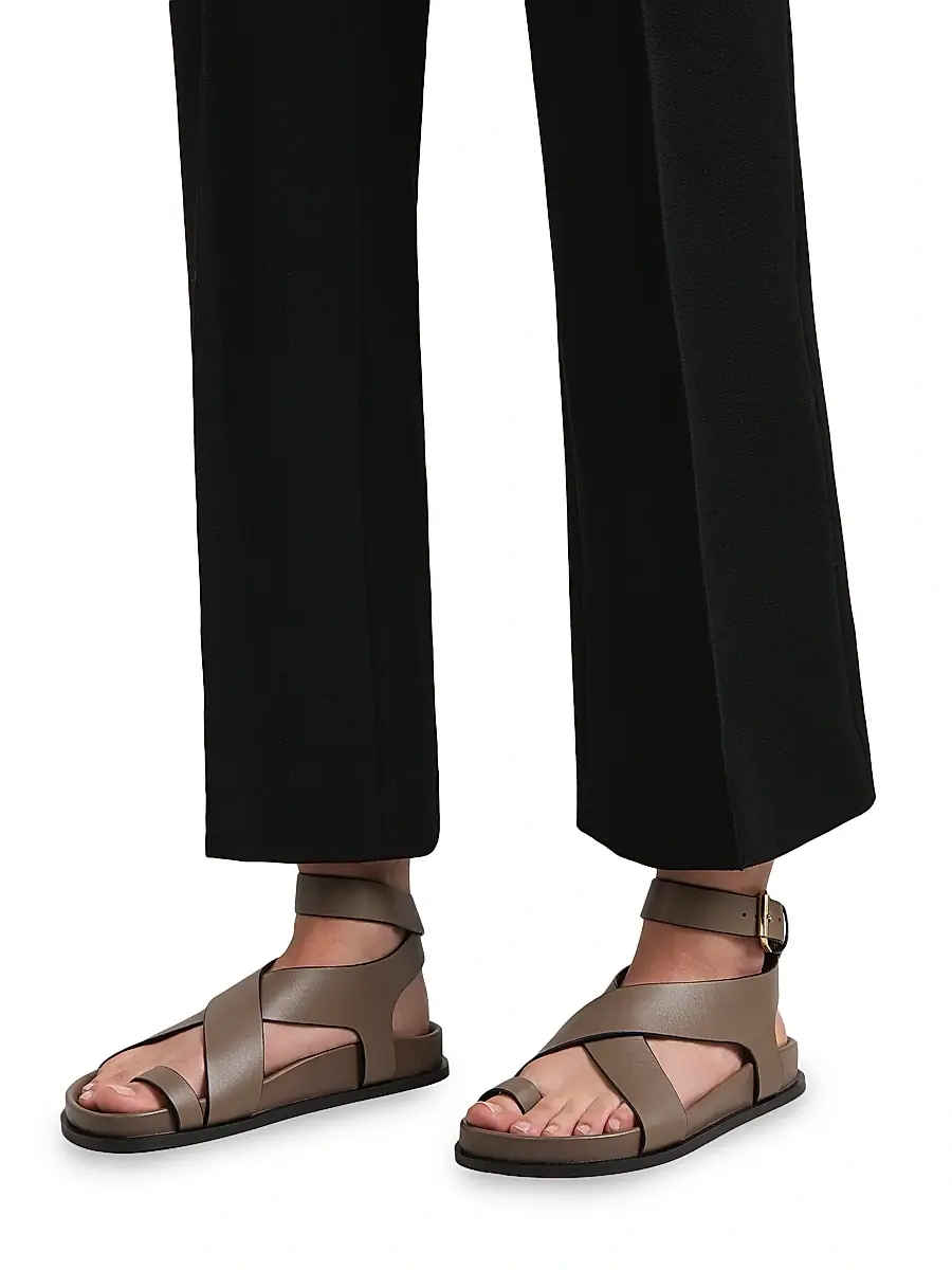 A Emery A. Emery Women's Jalen Buckled Suede Ankle-Wrap Sandals | Thumbnail 4 A Emery A. Emery Women's Jalen Buckled Suede Ankle-Wrap Sandals | Thumbnail 4
