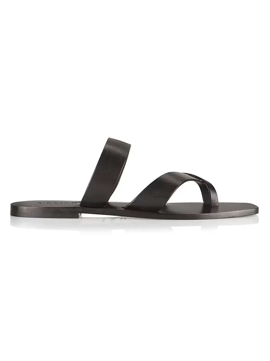 A.Emery Women's Carter Leather Slip-On Sandals - Black | Image 1 A.Emery Women's Carter Leather Slip-On Sandals - Black | Image 1
