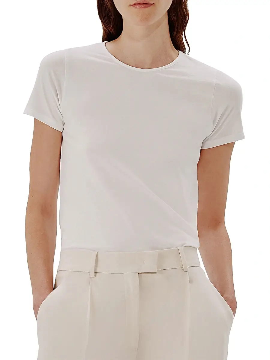 Another Tomorrow Women's Fitted Tee | Thumbnail 2 Another Tomorrow Women's Fitted Tee | Thumbnail 2