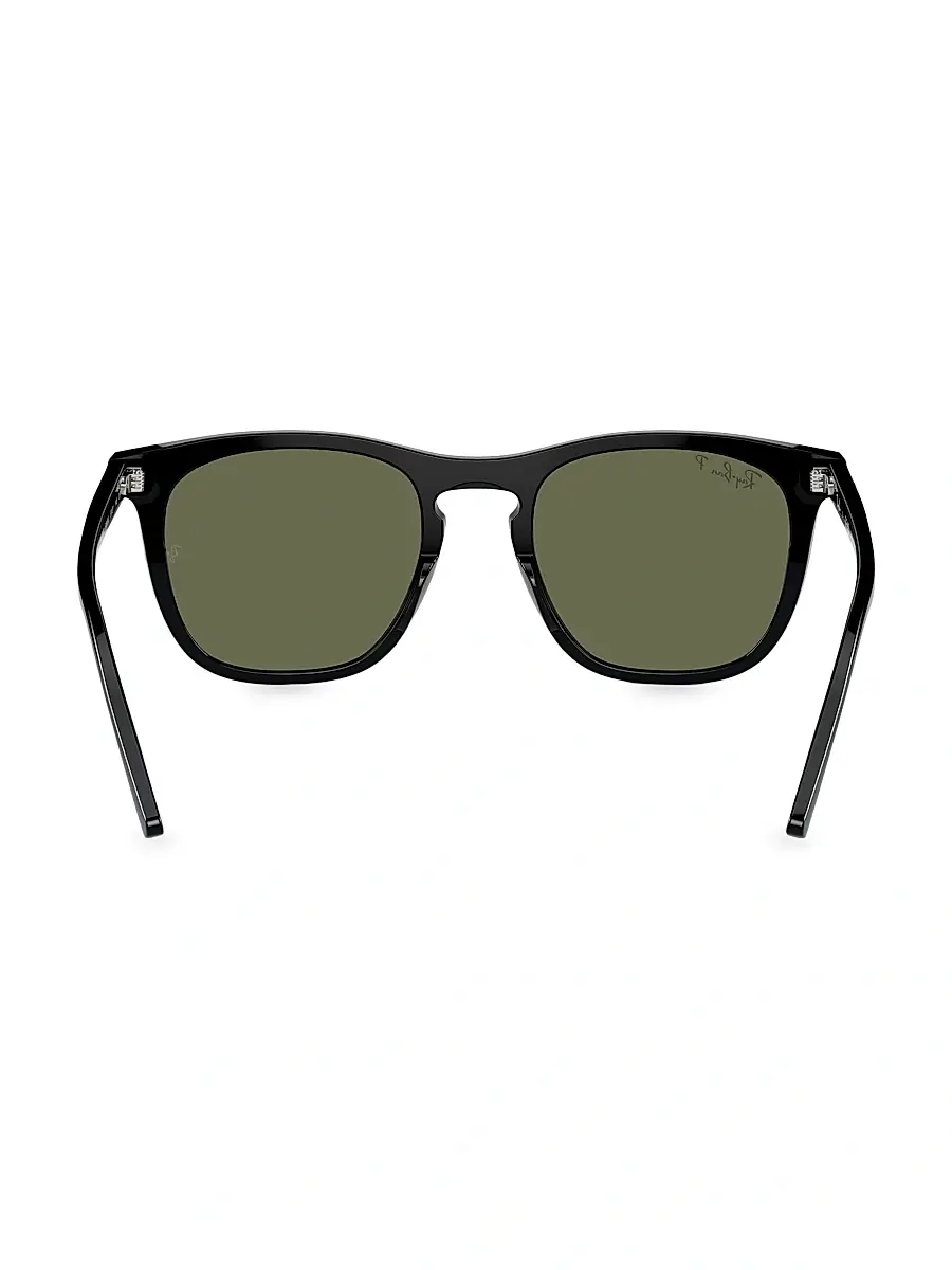 Ray-Ban Men's RB2210 53MM Square Sunglasses - Black Dark Green | Thumbnail 4