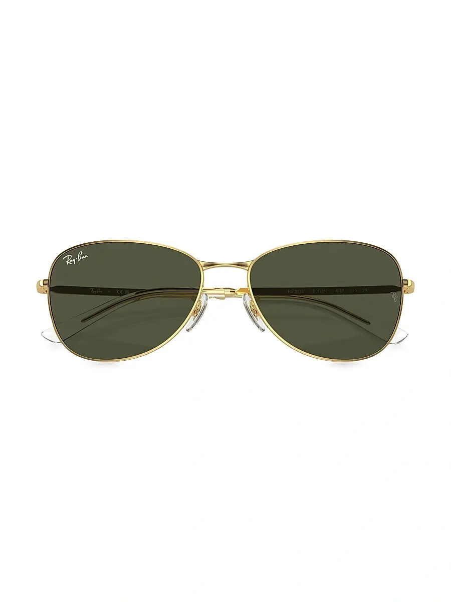 Ray-Ban Men's RB3733 56MM Aviator Sunglasses - Gold Dark Green | Thumbnail 5 Ray-Ban Men's RB3733 56MM Aviator Sunglasses - Gold Dark Green | Thumbnail 5