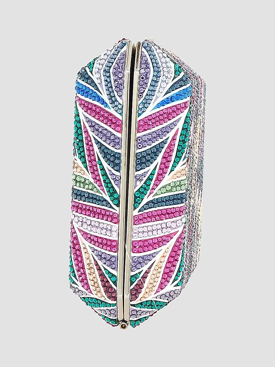 Judith Leiber Couture Women's Slim Rectangle Crystal Clutch | Thumbnail 4