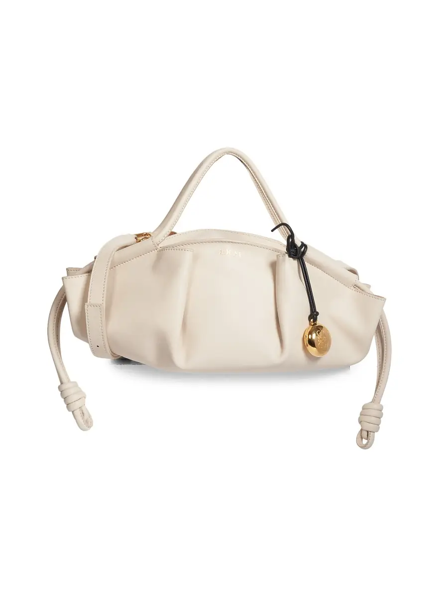 LOEWE Women's Paseo Leather Shoulder Bag - Dark Khaki Green | Thumbnail 5 LOEWE Women's Paseo Leather Shoulder Bag - Dark Khaki Green | Thumbnail 5