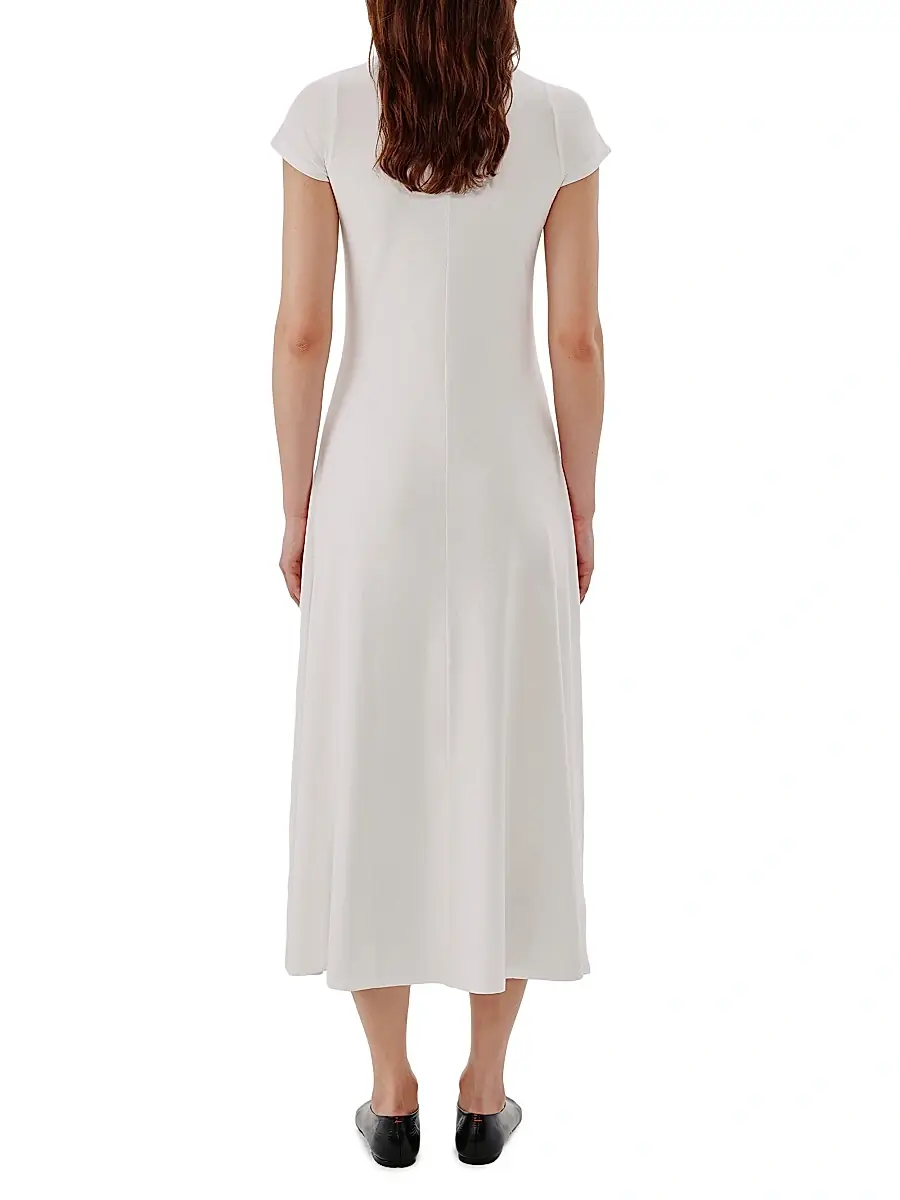 Another Tomorrow Women's Fitted Tee Dress | Thumbnail 5