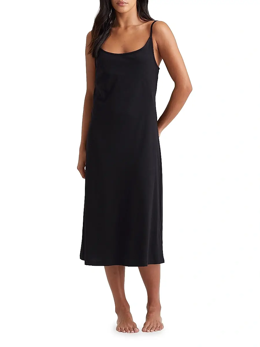 Papinelle Women's Juliette Modal Nightie - Black - Size XS | Image 1 Papinelle Women's Juliette Modal Nightie - Black - Size XS | Image 1