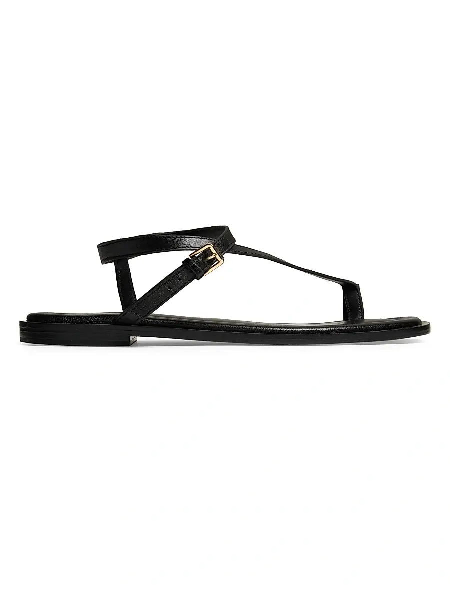 A Emery Women's Pae Sheepskin Leather Sandals - Black | Image 1 A Emery Women's Pae Sheepskin Leather Sandals - Black | Image 1