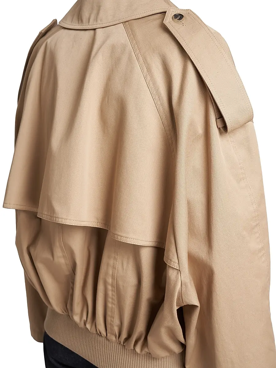 LOEWE Women's Balloon Double-Breasted Jacket - Kraft Beige | Thumbnail 6 LOEWE Women's Balloon Double-Breasted Jacket - Kraft Beige | Thumbnail 6