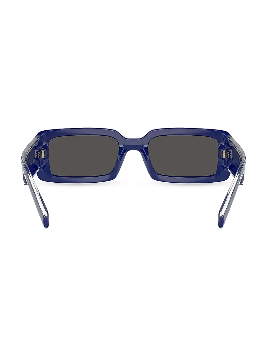 Dolce & Gabbana Men's 53MM Rectangular Sunglasses - Blue | Thumbnail 5 Dolce & Gabbana Men's 53MM Rectangular Sunglasses - Blue | Thumbnail 5