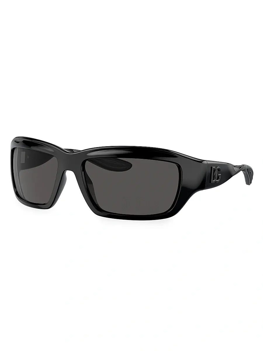 Dolce & Gabbana Men's 59MM Rectangular Sunglasses - Black | Thumbnail 2 Dolce & Gabbana Men's 59MM Rectangular Sunglasses - Black | Thumbnail 2