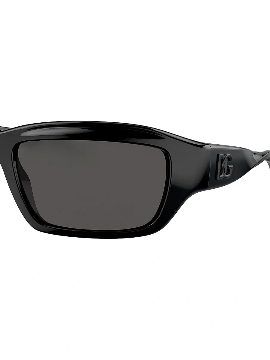 Dolce & Gabbana Men's 59MM Rectangular Sunglasses - Black | Thumbnail 3 Dolce & Gabbana Men's 59MM Rectangular Sunglasses - Black | Thumbnail 3