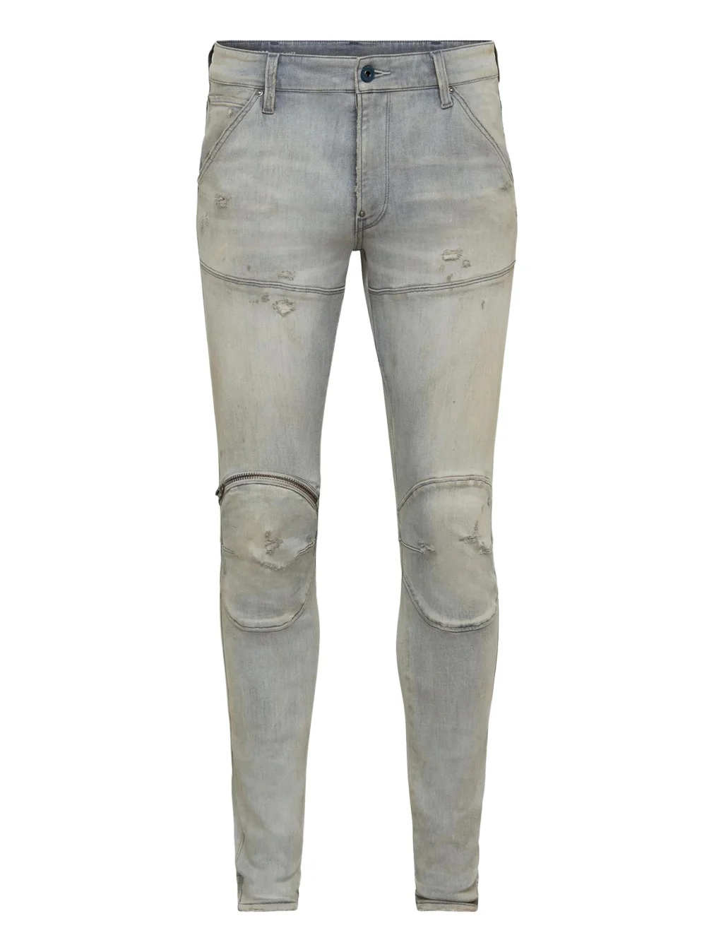 Men's D-5620 3D Zip Skinny Faded Jeans Men's D-5620 3D Zip Skinny Faded Jeans