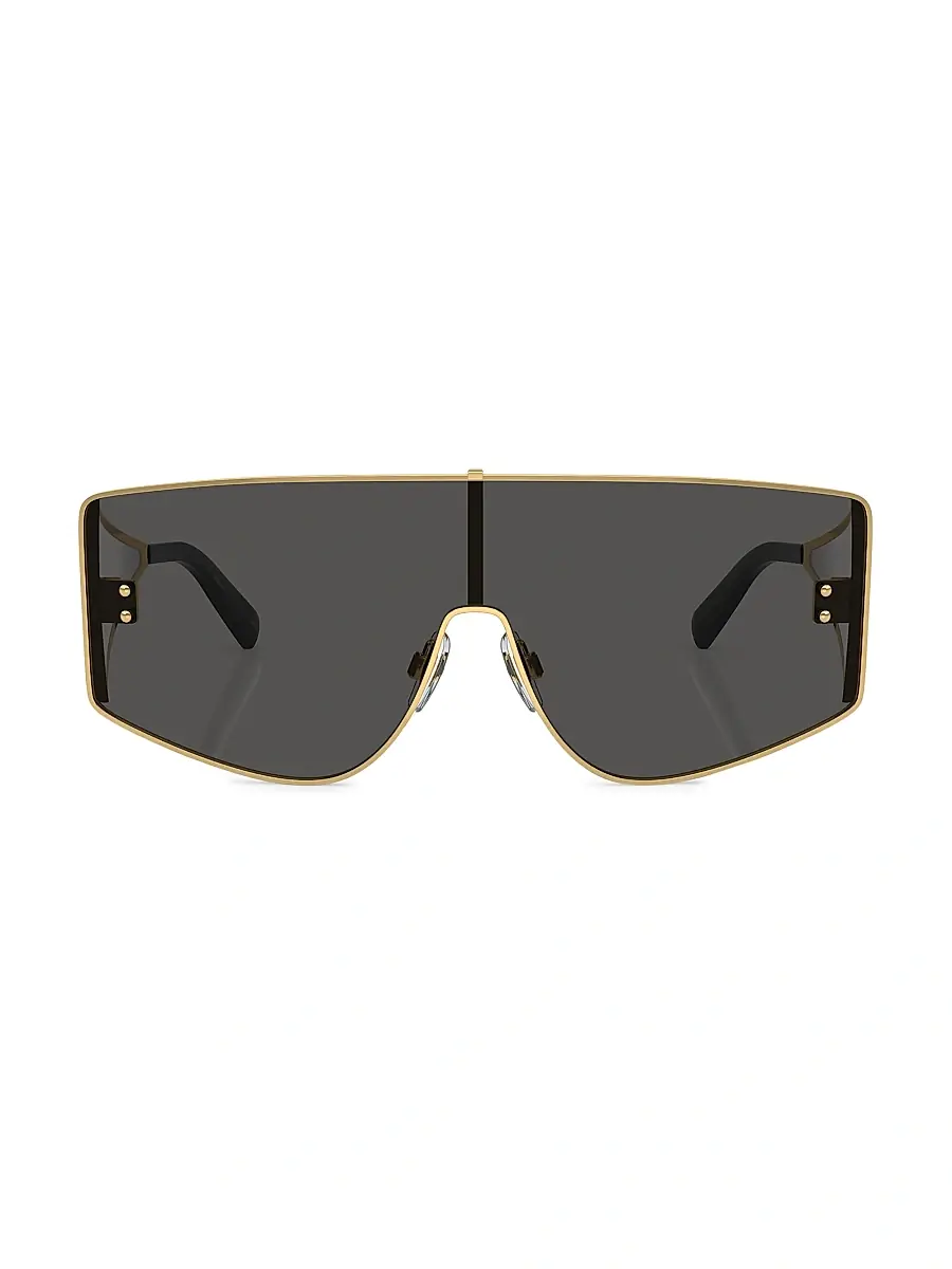 Dolce & Gabbana Men's Shield Sunglasses - Gold Dark Grey | Thumbnail 2 Dolce & Gabbana Men's Shield Sunglasses - Gold Dark Grey | Thumbnail 2