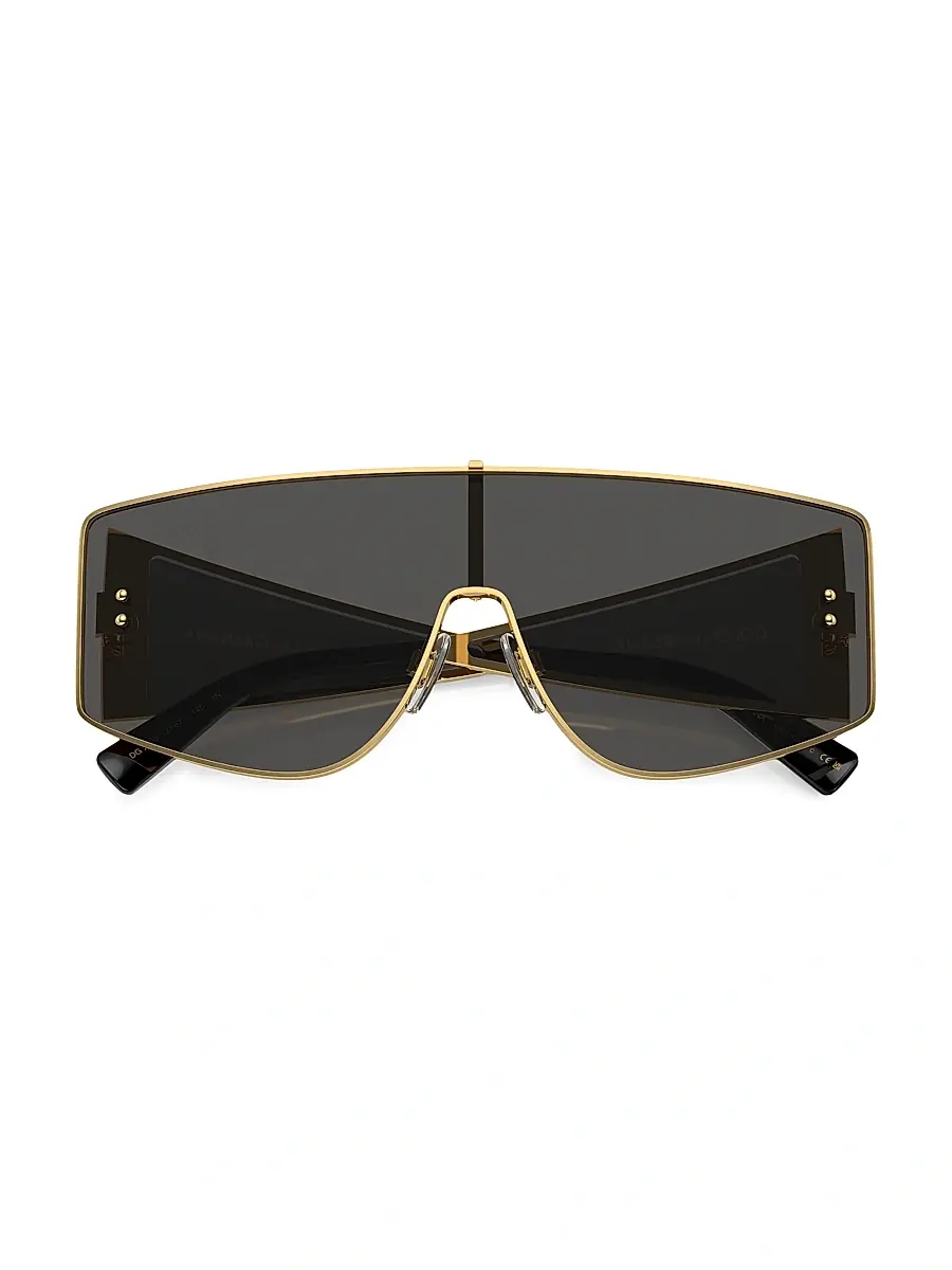 Dolce & Gabbana Men's Shield Sunglasses - Gold Dark Grey | Thumbnail 5 Dolce & Gabbana Men's Shield Sunglasses - Gold Dark Grey | Thumbnail 5