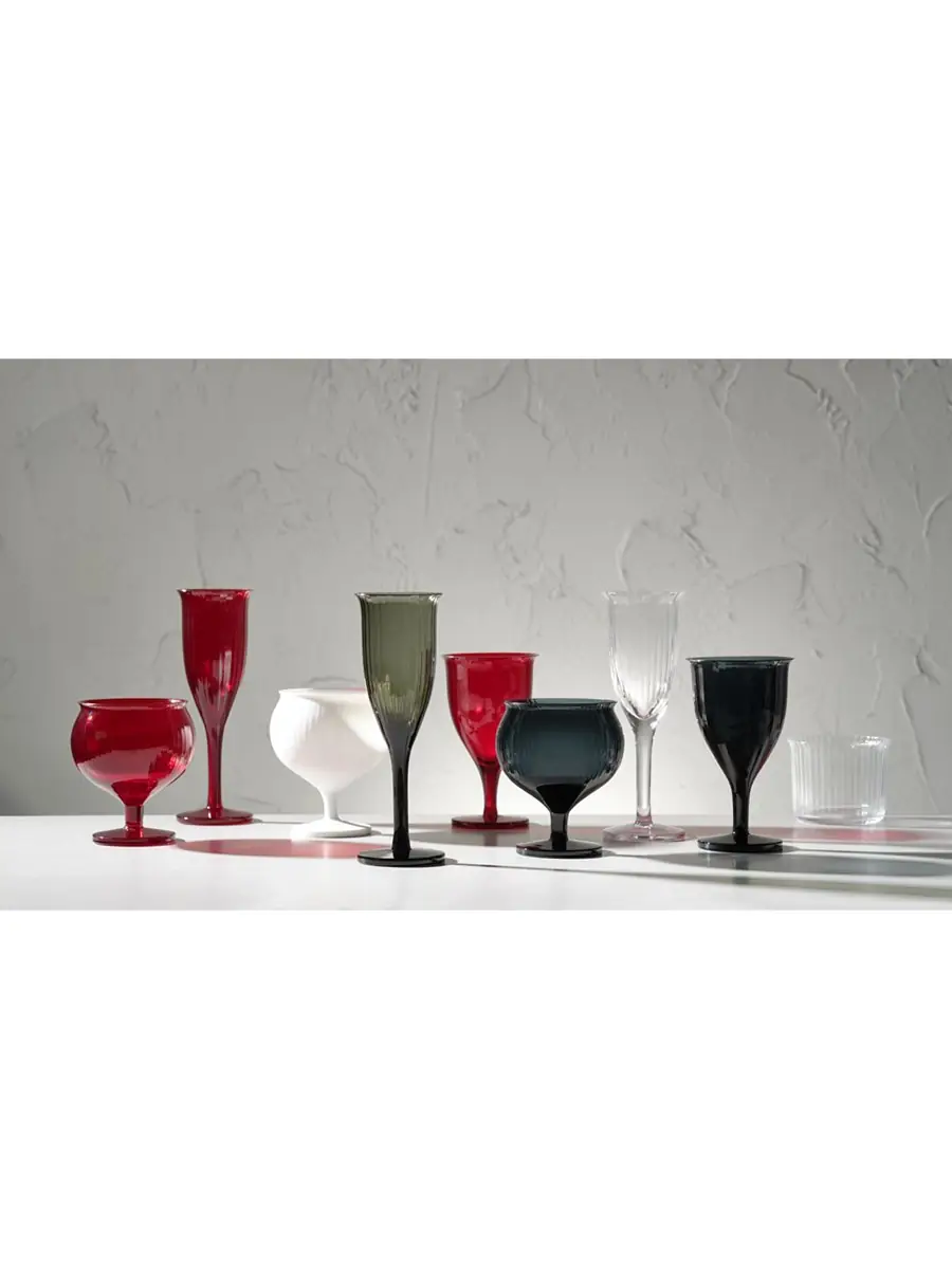 Nude Glass Omnia Bey 4-Piece Champagne Glass Set - Navy Blue | Thumbnail 2 Nude Glass Omnia Bey 4-Piece Champagne Glass Set - Navy Blue | Thumbnail 2