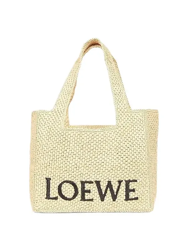 Women's x Paula's Ibiza Medium Raffia Logo Tote Bag