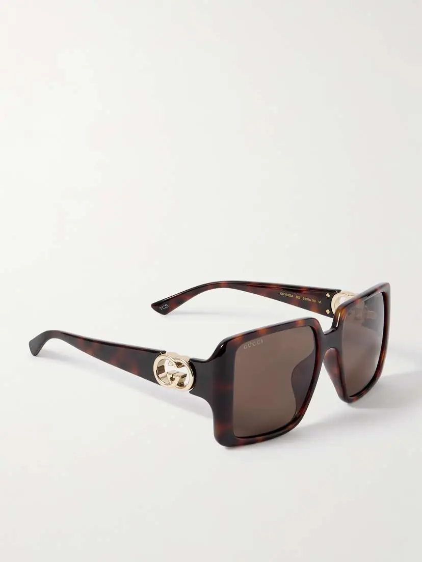 Gucci Eyewear Oversized Square-frame Tortoiseshell Acetate Sunglasses | Thumbnail 3 Gucci Eyewear Oversized Square-frame Tortoiseshell Acetate Sunglasses | Thumbnail 3