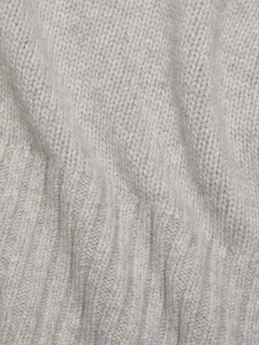 Michael Kors Collection Women's Cashmere Tunic Sweater - Pearl Melange | Thumbnail 6 Michael Kors Collection Women's Cashmere Tunic Sweater - Pearl Melange | Thumbnail 6