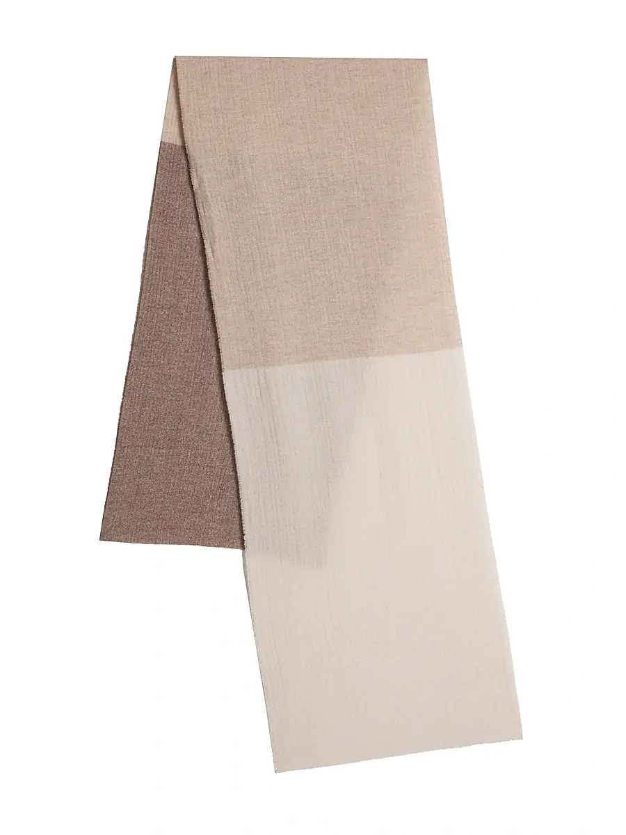 rag & bone Women's Millie Colorblocked Wool Scarf | Thumbnail 3 rag & bone Women's Millie Colorblocked Wool Scarf | Thumbnail 3