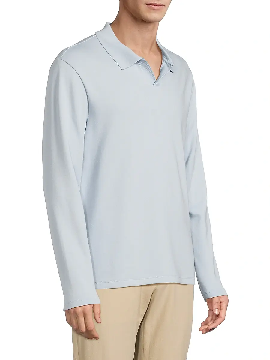 Vince Men's Milano Johnny Collar Shirt | Thumbnail 4 Vince Men's Milano Johnny Collar Shirt | Thumbnail 4