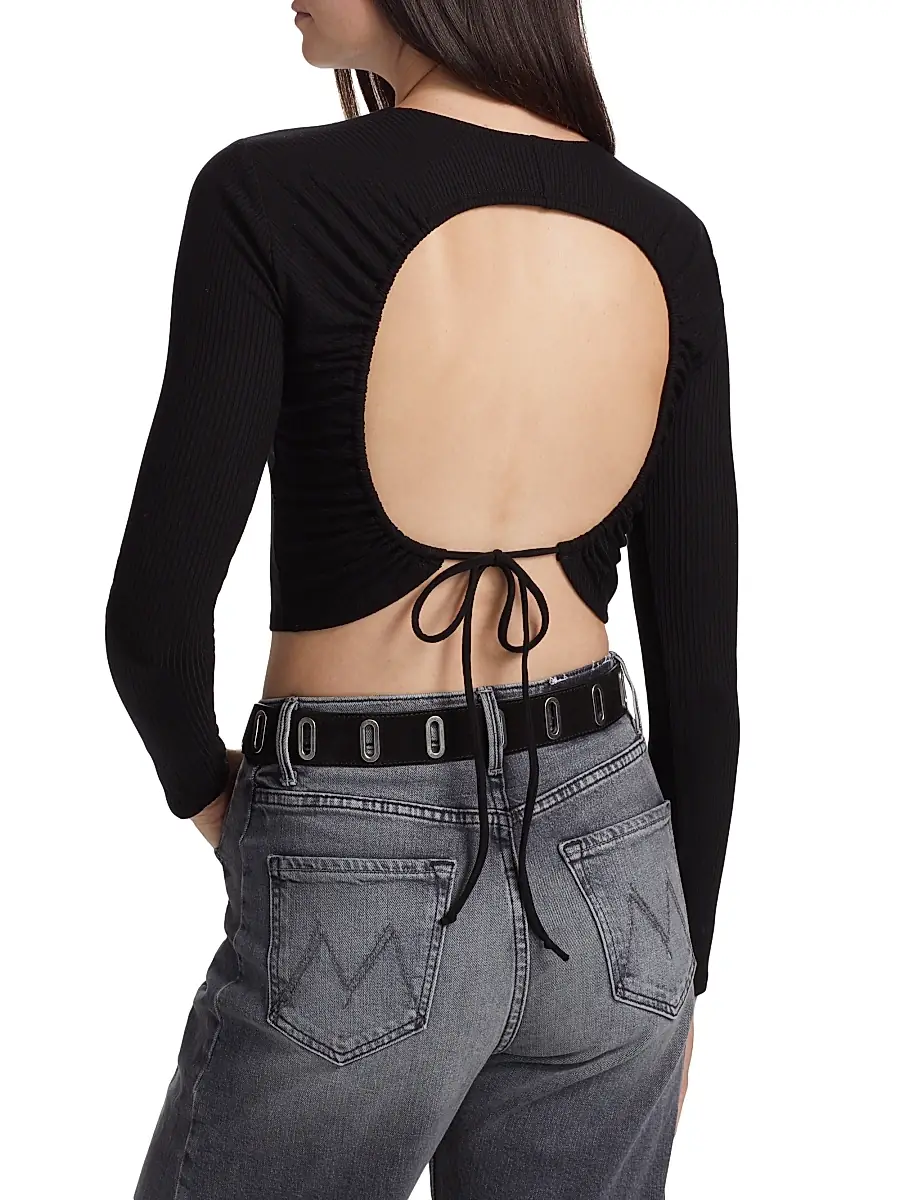 Reformation Women's Casey Open-Back Crop Top | Thumbnail 5 Reformation Women's Casey Open-Back Crop Top | Thumbnail 5