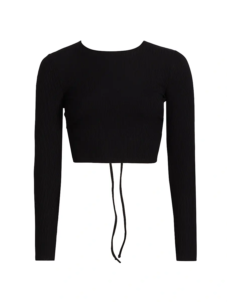 Reformation Women's Casey Open-Back Crop Top