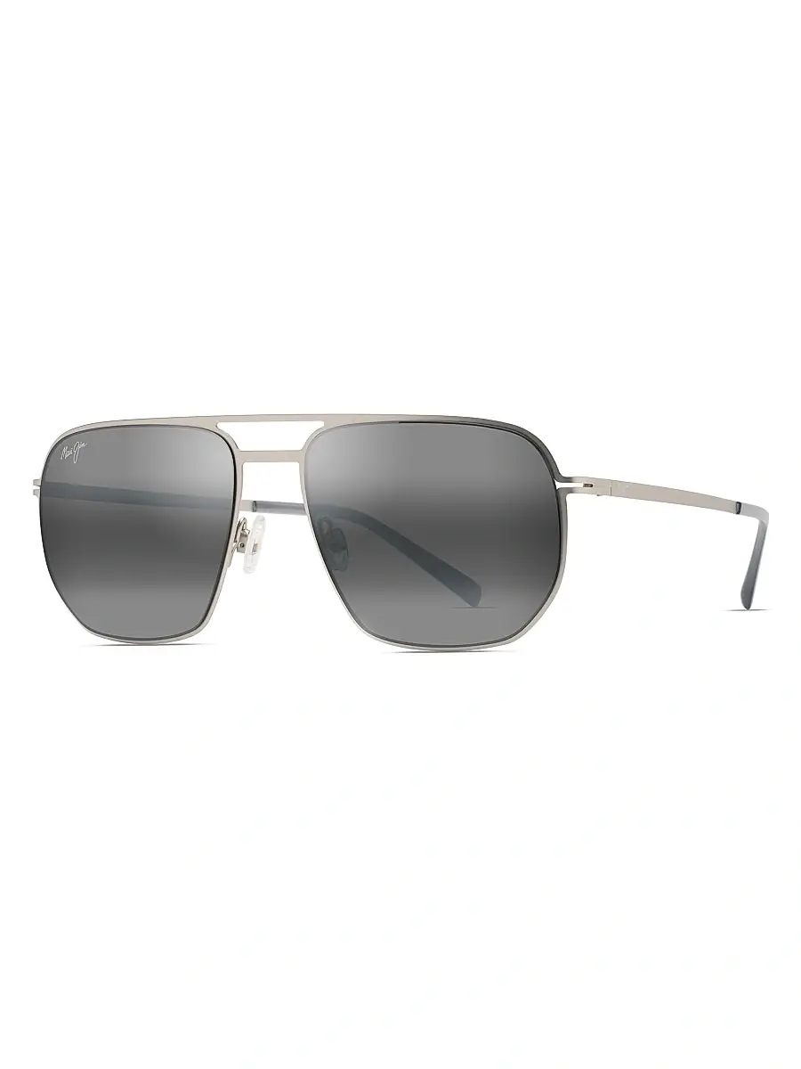 Maui Jim Men's Shark's Cove 55MM Aviator Sunglasses | Thumbnail 2 Maui Jim Men's Shark's Cove 55MM Aviator Sunglasses | Thumbnail 2