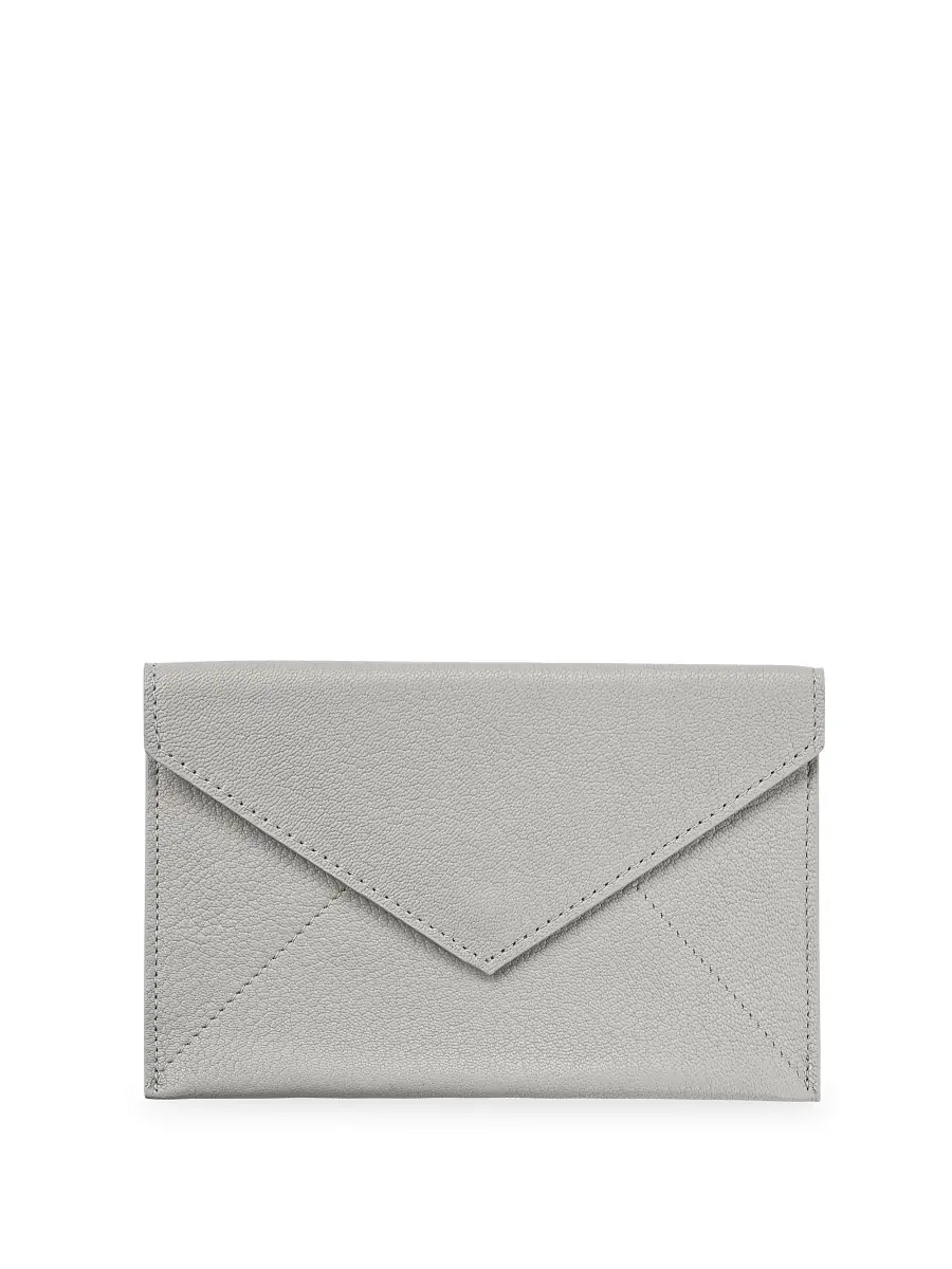 Graphic Image Leather Envelope - Gray | Image 1 Graphic Image Leather Envelope - Gray | Image 1