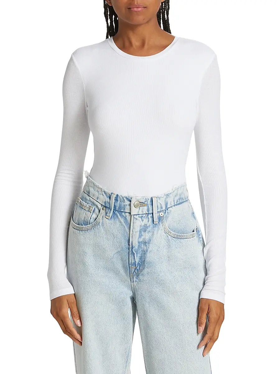 ATM Anthony Thomas Melillo Women's Long Sleeved Bodysuit | Thumbnail 3 ATM Anthony Thomas Melillo Women's Long Sleeved Bodysuit | Thumbnail 3