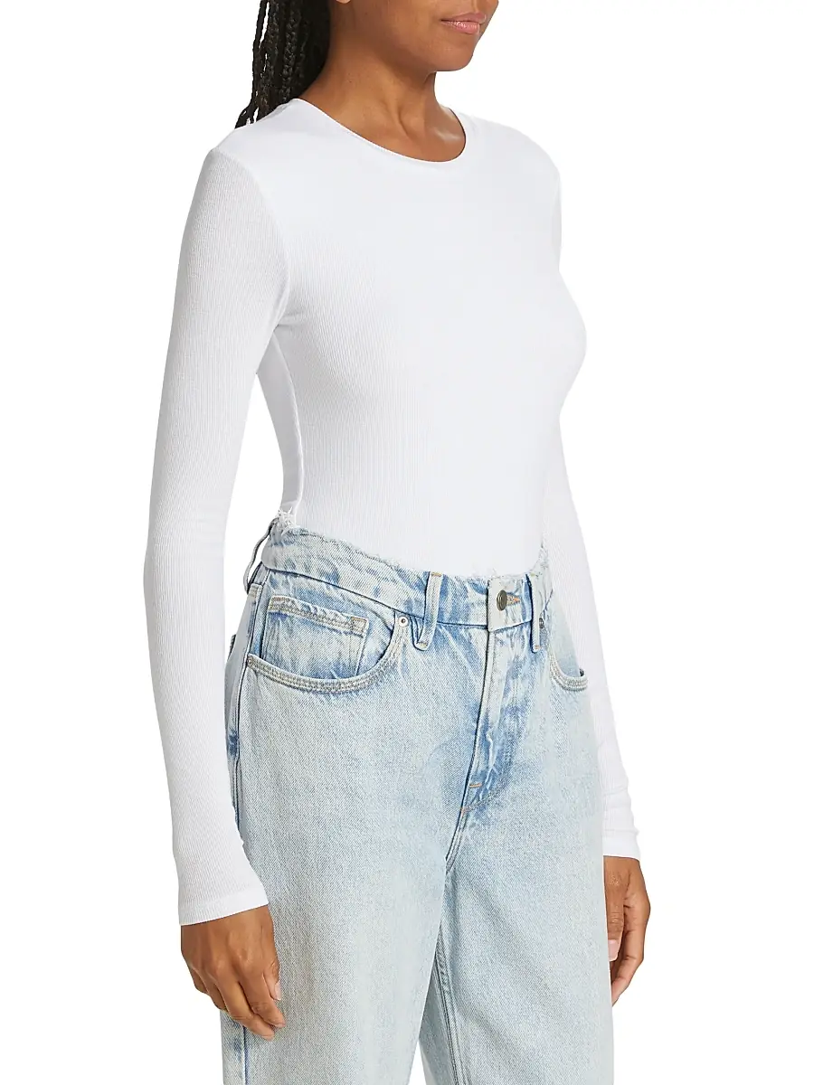 ATM Anthony Thomas Melillo Women's Long Sleeved Bodysuit | Thumbnail 4 ATM Anthony Thomas Melillo Women's Long Sleeved Bodysuit | Thumbnail 4