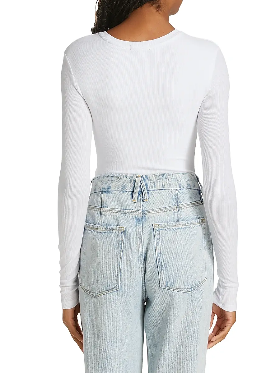 ATM Anthony Thomas Melillo Women's Long Sleeved Bodysuit | Thumbnail 5 ATM Anthony Thomas Melillo Women's Long Sleeved Bodysuit | Thumbnail 5