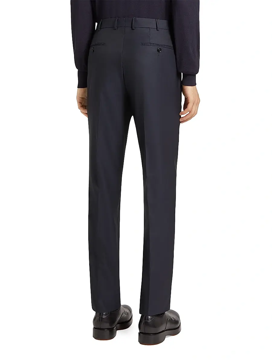 Zegna Men's 15Milmil15 Wool Pants | Thumbnail 3 Zegna Men's 15Milmil15 Wool Pants | Thumbnail 3