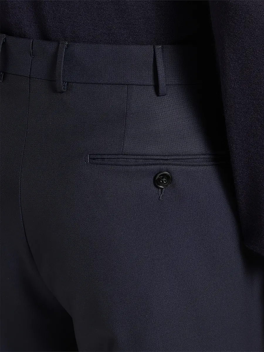 Zegna Men's 15Milmil15 Wool Pants | Thumbnail 4 Zegna Men's 15Milmil15 Wool Pants | Thumbnail 4