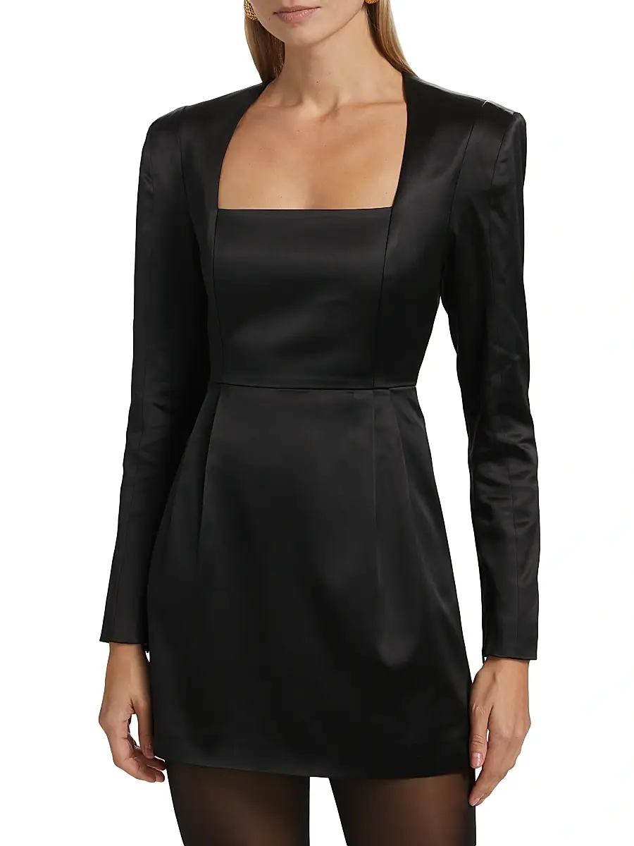 Ronny Kobo Women's Valentina Squareneck Minidress | Thumbnail 3