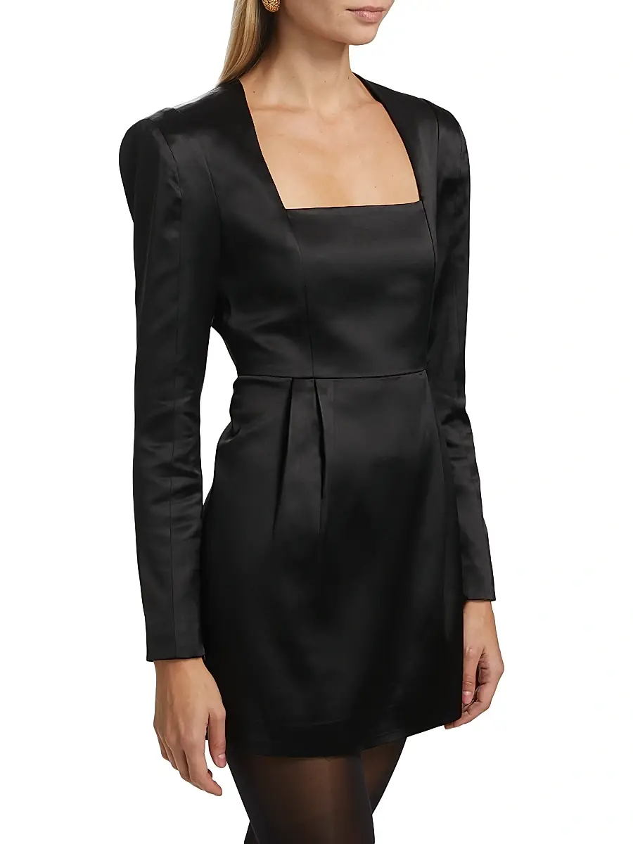 Ronny Kobo Women's Valentina Squareneck Minidress | Thumbnail 4