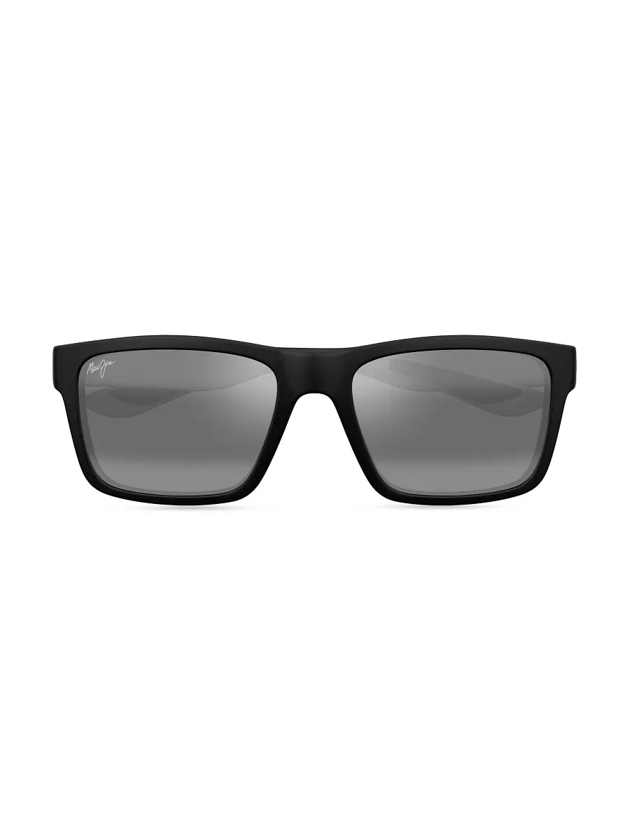 Men's Elua The Flats 57MM Rectangular Sunglasses - Grey Matte Black Men's Elua The Flats 57MM Rectangular Sunglasses - Grey Matte Black
