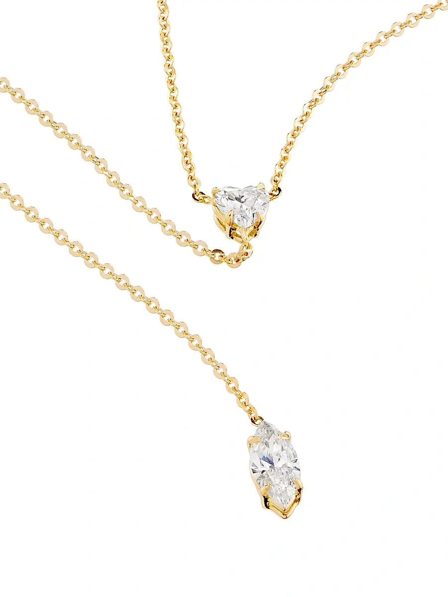 Anita Ko Women's 18K Yellow Gold & 0.55 TCW Diamond Lariat Necklace - Gold | Thumbnail 4 Anita Ko Women's 18K Yellow Gold & 0.55 TCW Diamond Lariat Necklace - Gold | Thumbnail 4