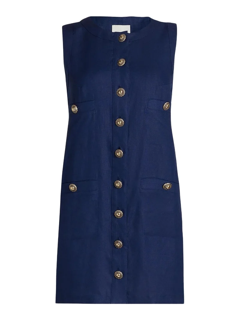 Women's Tropez Linen Sleeveless Shift Minidress