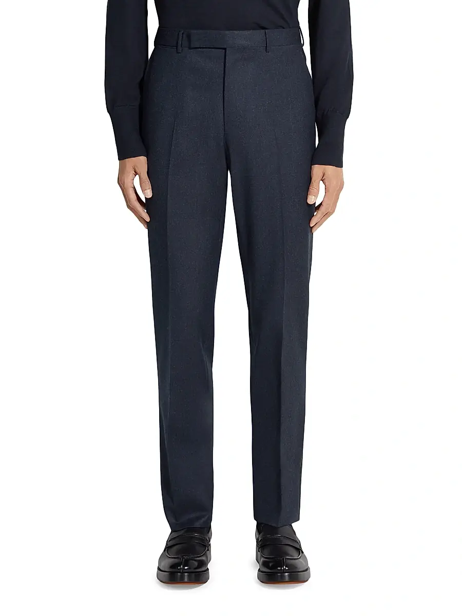 Zegna Men's Wool Trousers | Thumbnail 2 Zegna Men's Wool Trousers | Thumbnail 2