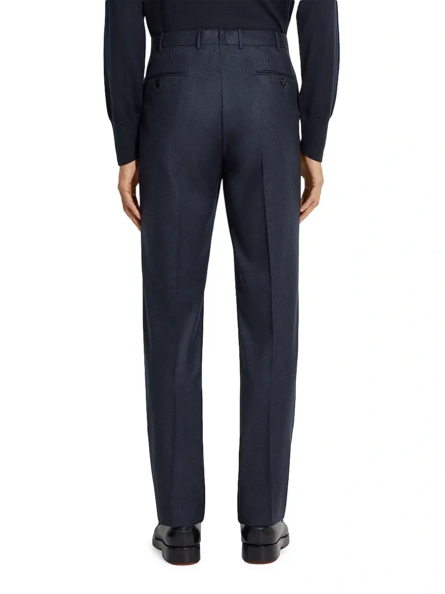 Zegna Men's Wool Trousers | Thumbnail 4 Zegna Men's Wool Trousers | Thumbnail 4