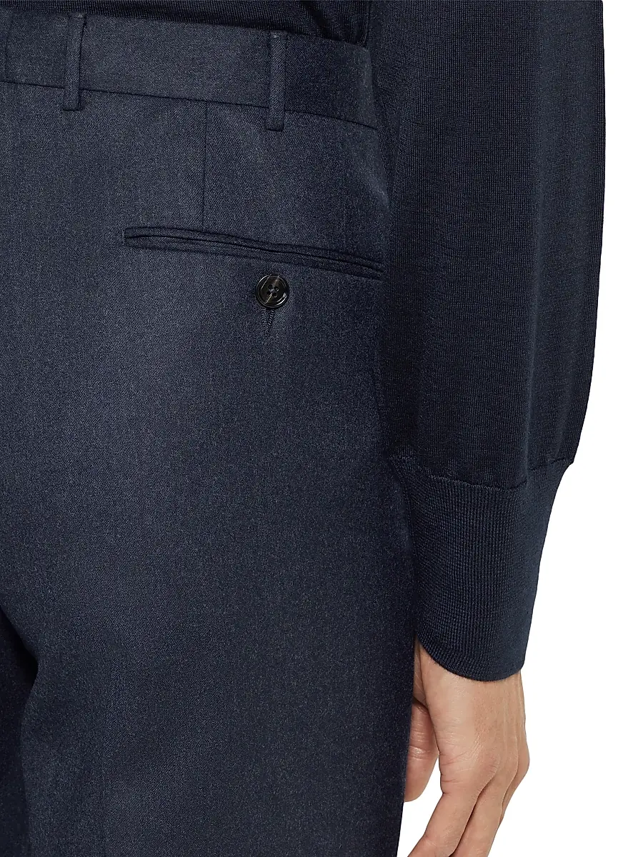 Zegna Men's Wool Trousers | Thumbnail 5 Zegna Men's Wool Trousers | Thumbnail 5