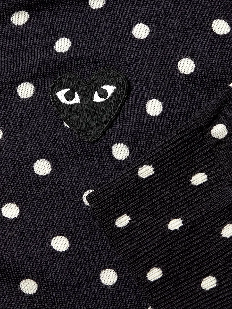 Comme des Garçons PLAY Men Polka Dot Wool Sweater | Thumbnail 6 Comme des Garçons PLAY Men Polka Dot Wool Sweater | Thumbnail 6