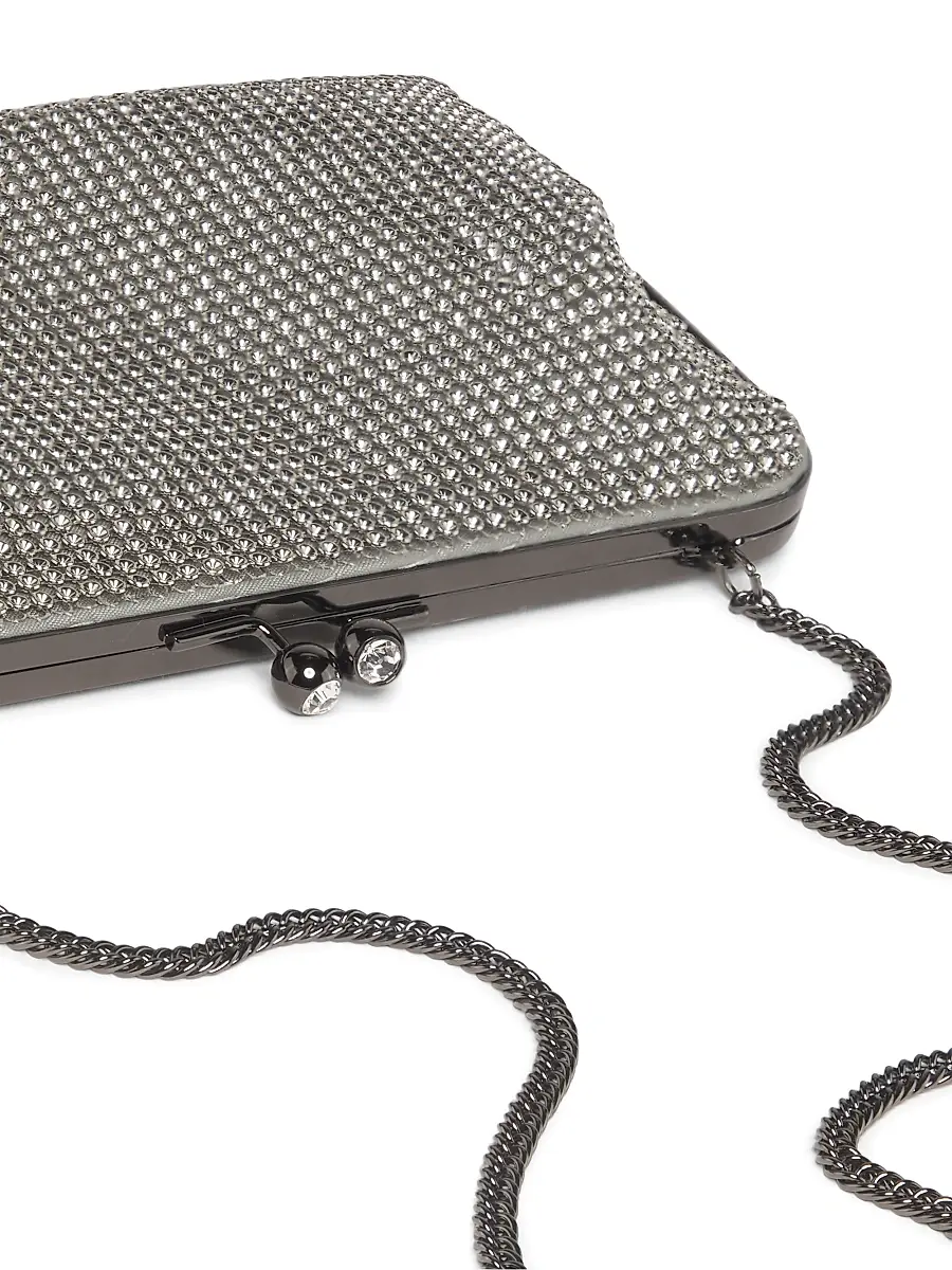 WHITING & DAVIS Women's Dimple Mesh Clutch | Thumbnail 6