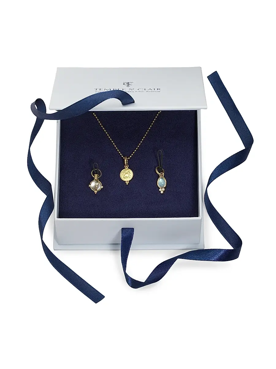 Temple St. Clair Women's Florence86 Rock Crystal, Moonstone, Diamond & 18K Yellow Gold Charm Necklace - Yellow Gold | Thumbnail 4 Temple St. Clair Women's Florence86 Rock Crystal, Moonstone, Diamond & 18K Yellow Gold Charm Necklace - Yellow Gold | Thumbnail 4