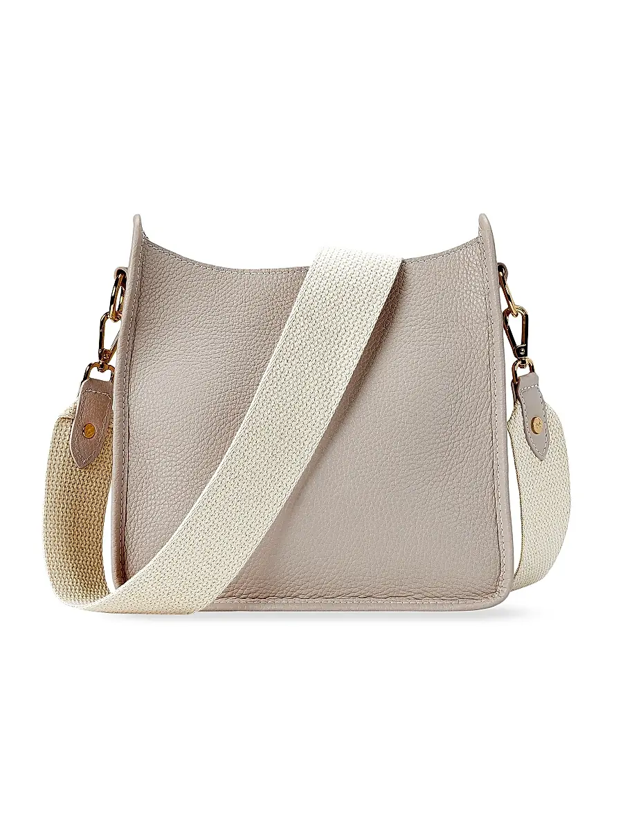 GiGi New York Women's Elle Marching Horse Leather Crossbody Bag - Beech Wood | Image 1 GiGi New York Women's Elle Marching Horse Leather Crossbody Bag - Beech Wood | Image 1